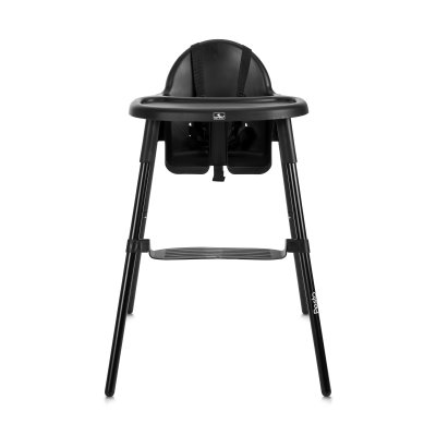 Chaise haute plateau amovible pesto noir