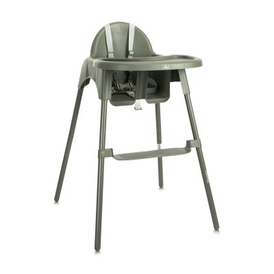 Chaise haute plateau amovible pesto vert