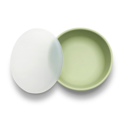 Bol avec ventouse et couvercle vert