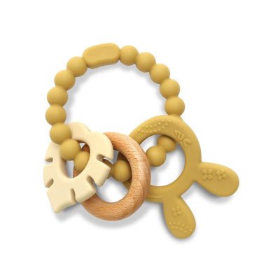 Anneau de dentition lapin jaune