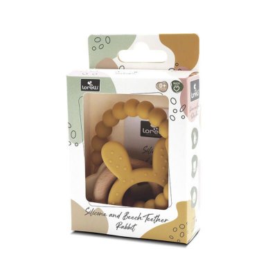 Anneau de dentition lapin jaune