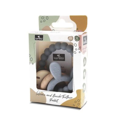 Anneau de dentition lapin gris