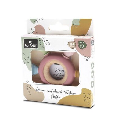 Anneau de dentition gouvernail rose