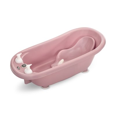 Baignoire + transat + trépied 88 cm rose