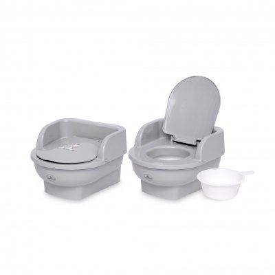 Pot bébé trône gris