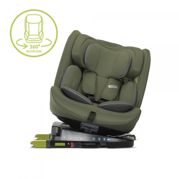 Siège auto rodéo 40-150cm isofix vert Lorelli