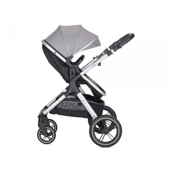 Poussette duo viola gris nacelle + adaptateur siège-auto Lorelli