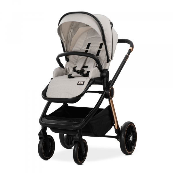 Poussette trio bianca + siège auto aria - beige Lorelli