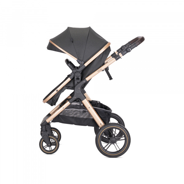 Poussette trio viola noir avec siège auto spirit Lorelli