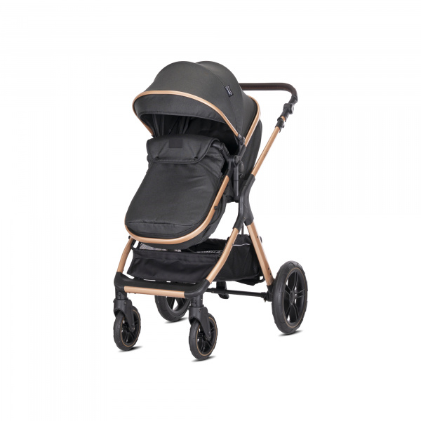 Poussette trio viola noir avec siège auto spirit Lorelli