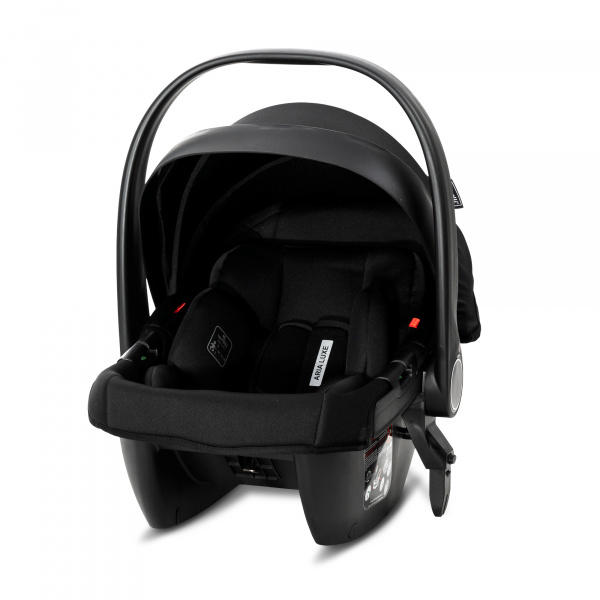 Poussette trio bianca - nacelle + coque aria lux gris Lorelli