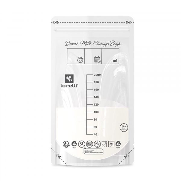 Sac de conservation pour lait maternel Lorelli