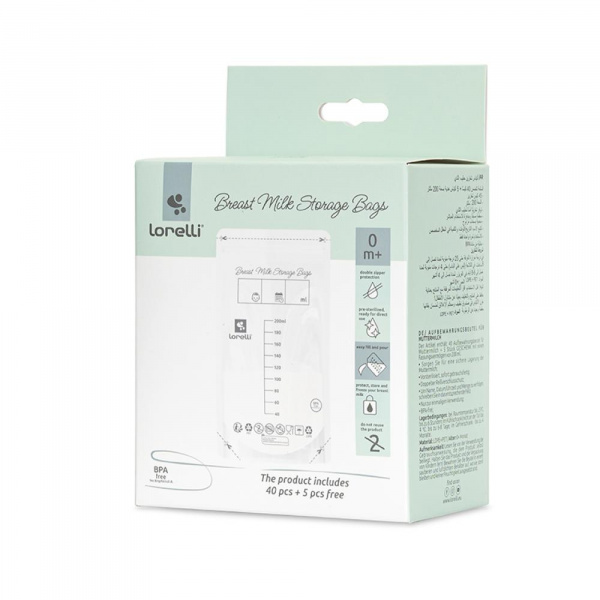 Sac de conservation pour lait maternel Lorelli