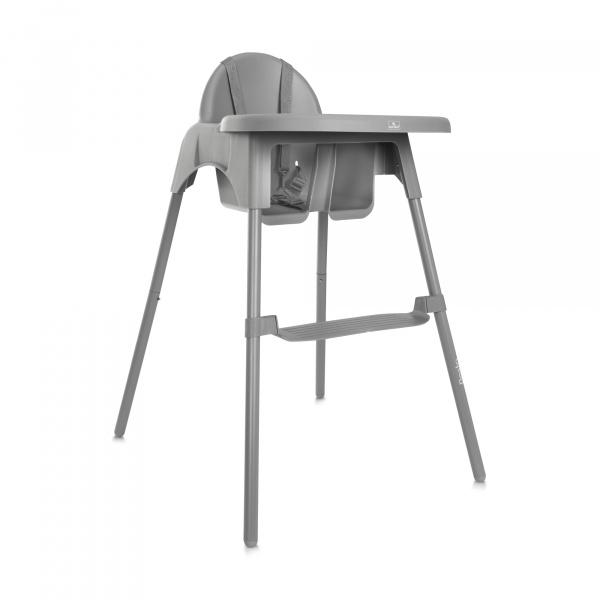 Chaise haute plateau amovible pesto blanc Lorelli