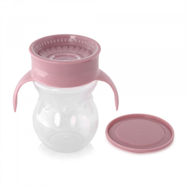 Tasse d'apprentissage 270 ml rose Lorelli