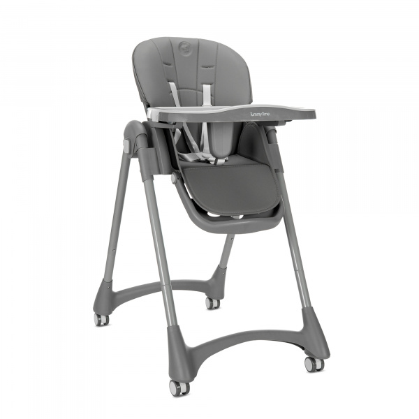 Chaise haute tummy noir Lorelli