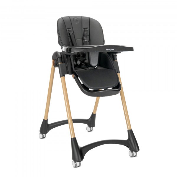 Chaise haute tummy noir Lorelli