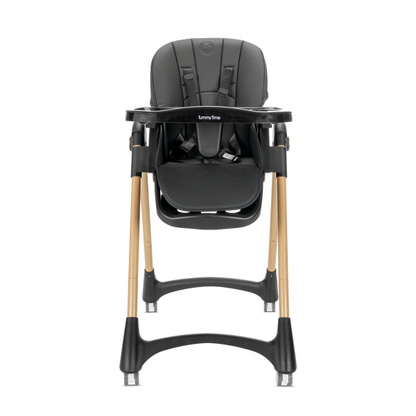 Chaise haute tummy noir Lorelli