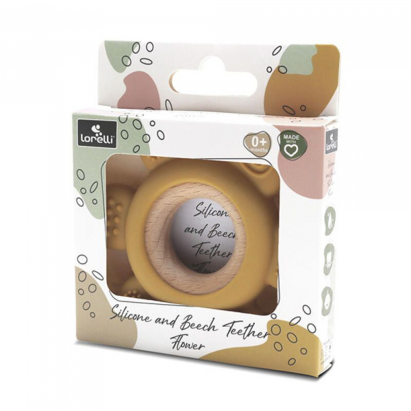 Anneau de dentition fleur jaune Lorelli