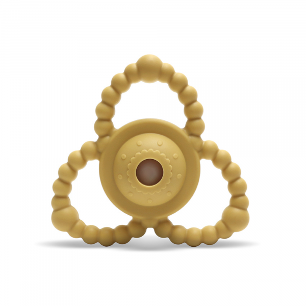 Hochet de dentition jaune Lorelli