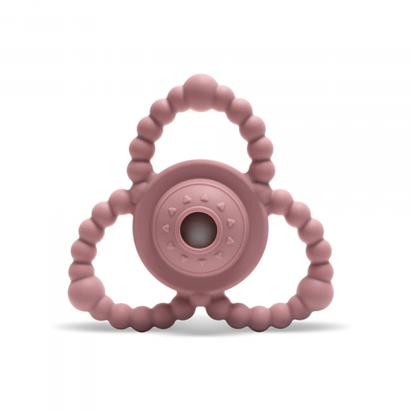 Hochet de dentition rose Lorelli