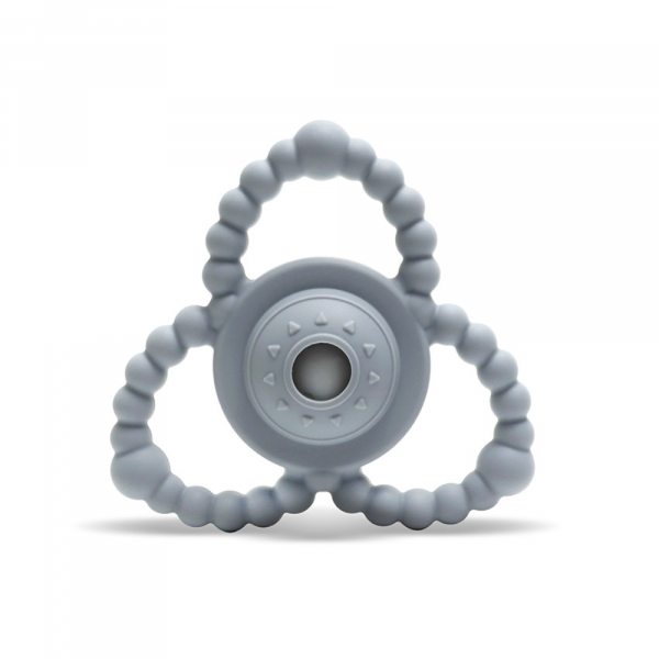 Hochet de dentition gris Lorelli