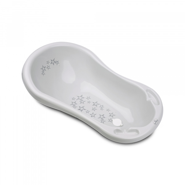 Baignoire little stars antidérapante gris Lorelli