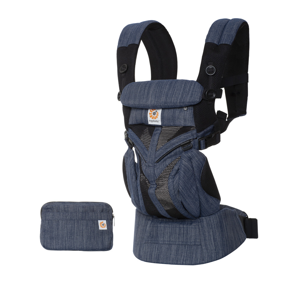 Porte Bébé Omni 360 Porte-bébé physiologique omni 360 mesh bleu jean de Ergobaby sur allobébé