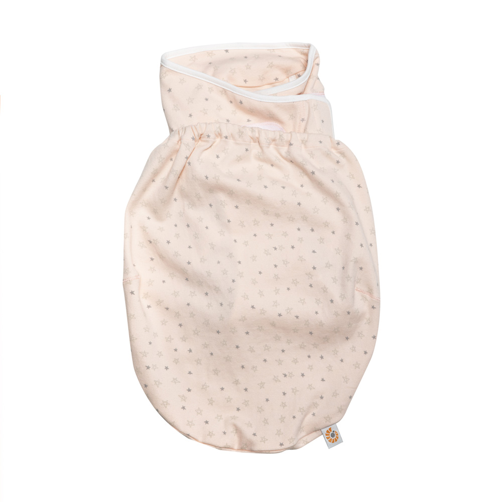 Couverture bébé d'emmaillotage rose étoilé de Ergobaby sur allobébé