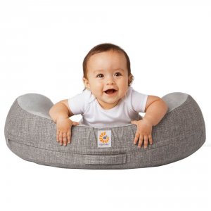 Coussin d'allaitement gris avec sangle Ergobaby