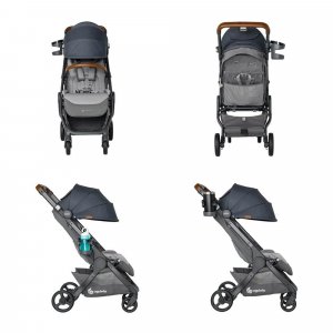 Poussette compacte metro+ deluxe gris bleu Ergobaby