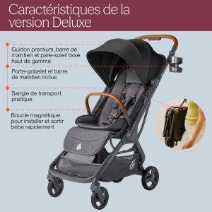 Poussette metro 3 deluxe pearl grey Ergobaby