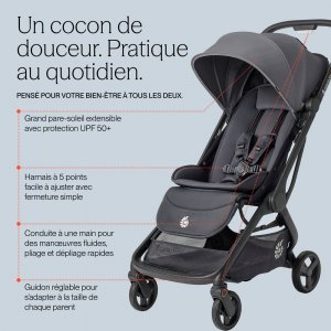 Poussette compacte metro 3 onyx black Ergobaby
