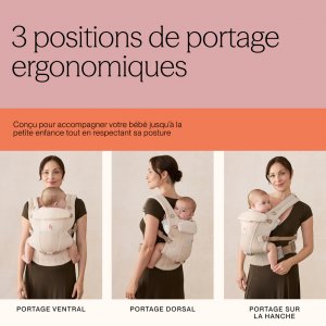 Porte-bébé adapt mesh softflex - gris anthracite Ergobaby