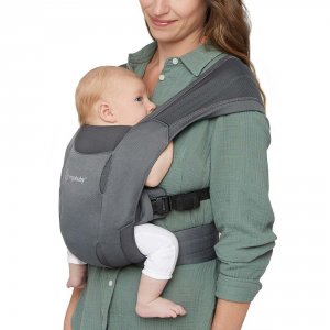Porte bébé embrace soft air mesh - noir délavé Ergobaby