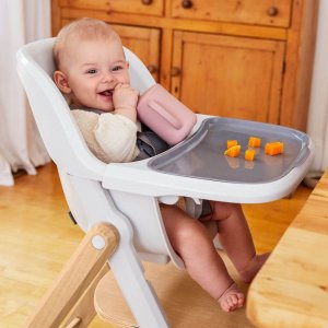 Pack chaise haute évolutive evolve + siège bébé bois naturel Ergobaby