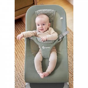 Transat bébé evolve en tissu mesh vert sauge Ergobaby
