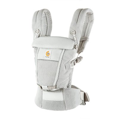 Porte-bébé adapt mesh softflex - gris perle