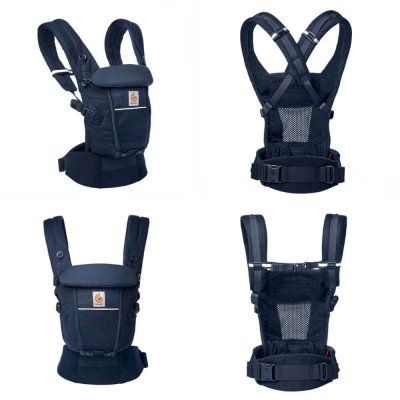 Porte-bébé adapt mesh softflex - bleu nuit