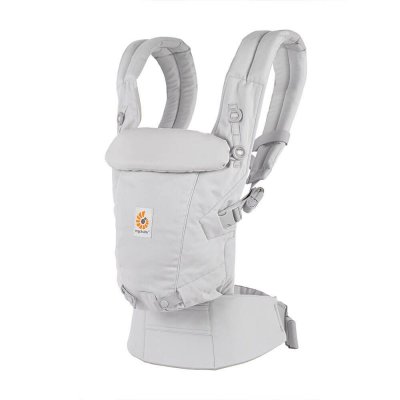 Porte-bébé adapt soft touch coton - gris perle