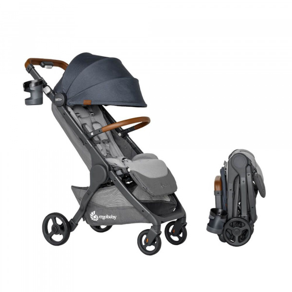 Poussette compacte metro+ deluxe gris bleu Ergobaby