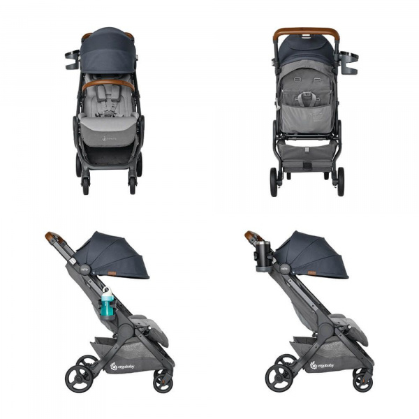 Poussette compacte metro+ deluxe gris bleu Ergobaby