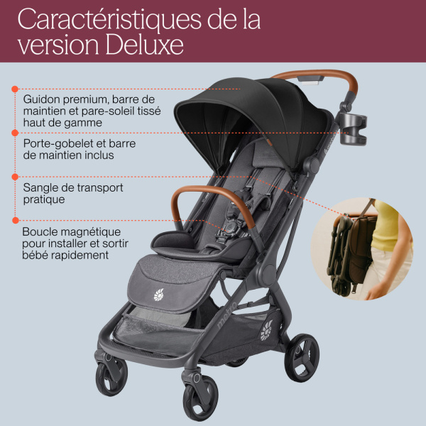 Poussette metro 3 deluxe pearl grey Ergobaby