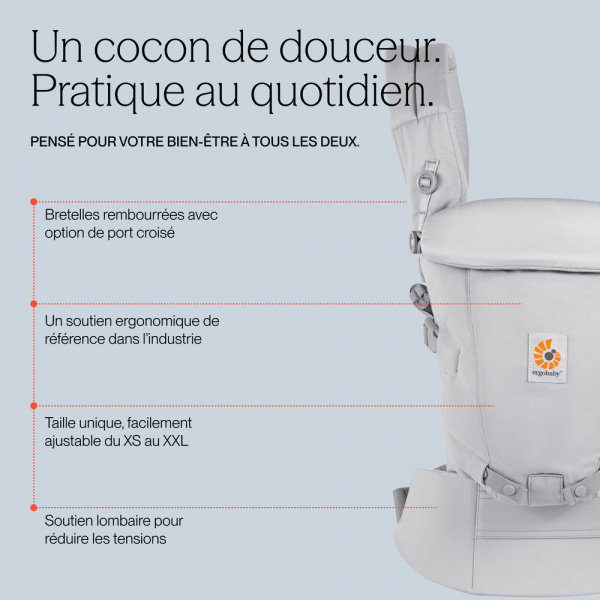 Porte-bébé adapt mesh softflex - natural beige Ergobaby