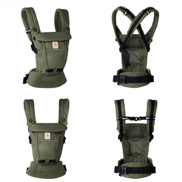 Porte-bébé adapt mesh softflex - vert olive Ergobaby