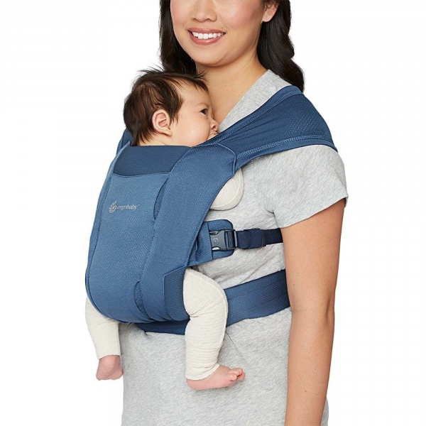 Porte bébé embrace soft air mesh - bleu Ergobaby