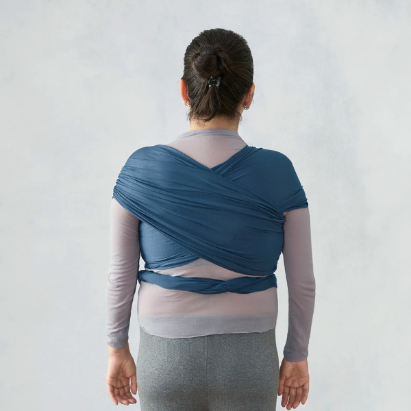 Écharpe de portage aura en tissu tricoté noir clair Ergobaby