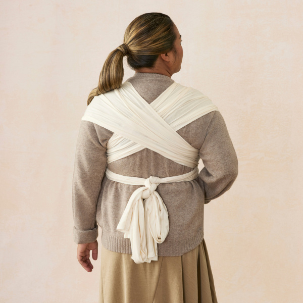 Écharpe de portage aura en tissu tricoté noir clair Ergobaby