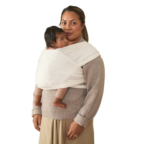 Écharpe de portage aura en tissu tricoté noir clair Ergobaby