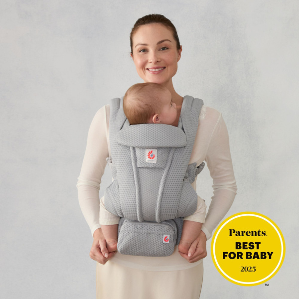 Porte bébé omni deluxe pearl grey mesh Ergobaby